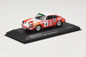Porsche 911 S #4 G. Larrousse / J-C. Perramond 2nd Place Rally Monte Carlo 1972 Minichamps 1:43 400726804 Metall — Bild 2 von 4