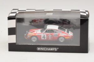 Porsche 911 S #4 G. Larrousse / J-C. Perramond 2nd Place Rally Monte Carlo 1972 Minichamps 1:43 400726804 Metall — Bild 4 von 4