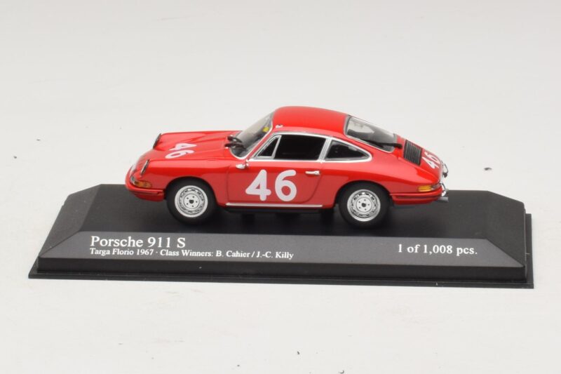 Porsche 911 S #46 Cahier / Killy Class Winners Targa Florio 1967 Minichamps 1:43 430676746 Metall
