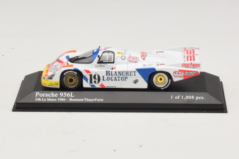 Porsche 956L #19 T. Boutsen / D. Theys 24 Hours of Le Mans 1986 Minichamps 1:43 430866519 Metall