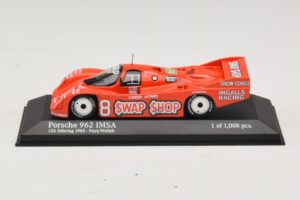 Porsche 962 IMSA #8 A.J. Foyt / B. Wollek 12 Hours of Sebring 1985 Minichamps 1:43 400856508 Metall