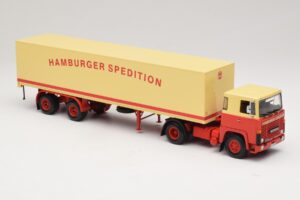 Scania LB111S Koffersattelzug Hamburger Spedition Minichamps 1:43 499123880 Metall — Bild 4 von 6