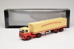 Scania LB111S Koffersattelzug Hamburger Spedition Minichamps 1:43 499123880 Metall — Bild 6 von 6