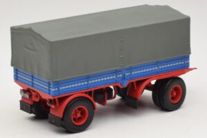 Lkw-Anhänger Blau Rot Minichamps 1:43 439159092 Metall — Bild 2 von 6