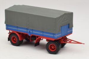 Lkw-Anhänger Blau Rot Minichamps 1:43 439159092 Metall — Bild 4 von 6