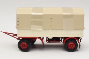 Lkw-Anhänger Planen Weiß Rot Minichamps 1:43 439159096 Metall — Bild 3 von 6