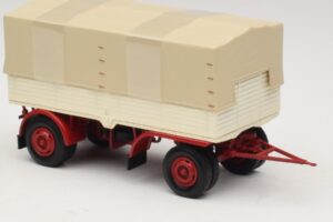 Lkw-Anhänger Planen Weiß Rot Minichamps 1:43 439159096 Metall — Bild 4 von 6