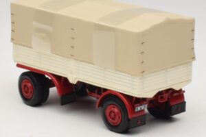 Lkw-Anhänger Planen Weiß Rot Minichamps 1:43 439159096 Metall — Bild 5 von 6