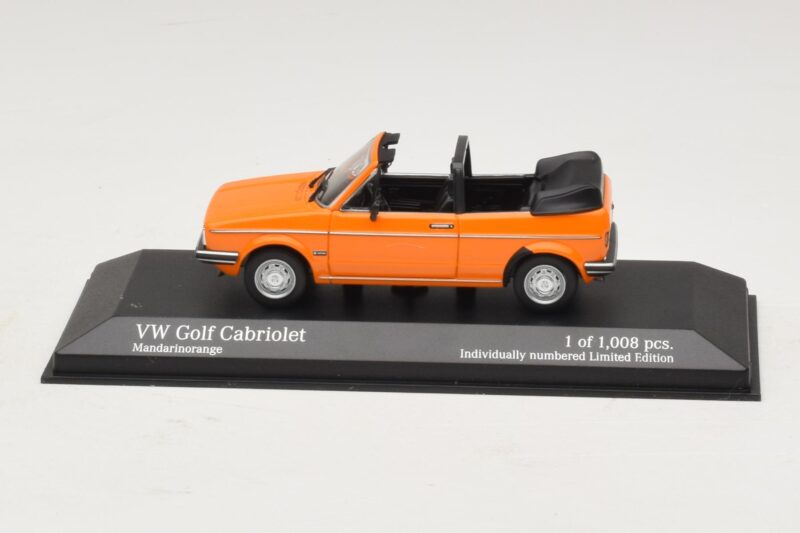 Volkswagen Golf Mk1 Cabriolet Orange Minichamps 1:43 400055131 Metall