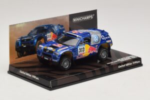 Volkswagen Race Touareg Red Bull #313 J. Kankkunen / J. Repo Dakar Rally 2005 Minichamps 1:43 436055313 Metall — Bild 2 von 5