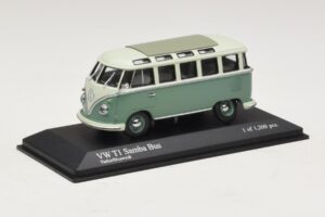 Volkswagen T1 Samba Bus Türkisblau Weiß Minichamps 1:43 430052306 Metall — Bild 2 von 4