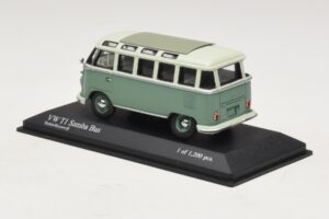 Volkswagen T1 Samba Bus Türkisblau Weiß Minichamps 1:43 430052306 Metall — Bild 3 von 4