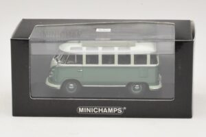 Volkswagen T1 Samba Bus Türkisblau Weiß Minichamps 1:43 430052306 Metall — Bild 4 von 4