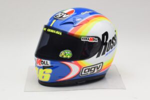 AGV Helm V. Rossi MotoGP Sepang 2005 Minichamps 1:2 327050066 Metall