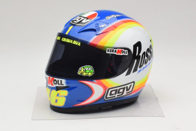 AGV Helm V. Rossi MotoGP Sepang 2005 Minichamps 1:2 327050066 Metall
