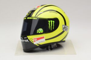 AGV Helm V. Rossi MotoGP Valencia Test 2009 Minichamps 1:2 327100066 Metall