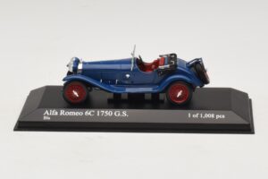 Alfa Romeo 6C 1750 G.S. Blau Minichamps 1:43 Alfa Romeo 6C 1750 G.S. Blau Minichamps 1:43 400120431 Metall