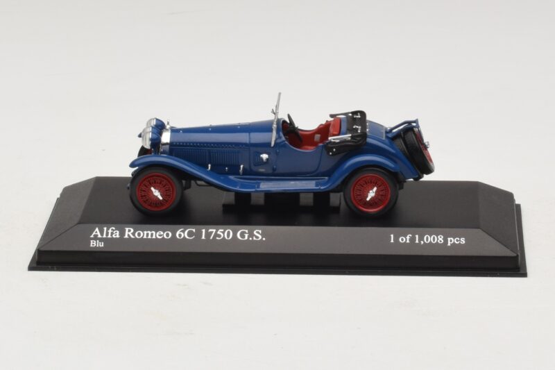 Alfa Romeo 6C 1750 G.S. Blau Minichamps 1:43 Alfa Romeo 6C 1750 G.S. Blau Minichamps 1:43 400120431 Metall