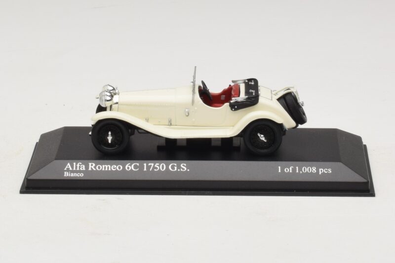 Alfa Romeo 6C 1750 G.S. Weiß Minichamps 1:43 Alfa Romeo 6C 1750 G.S. Weiß Minichamps 1:43 400120430 Metall
