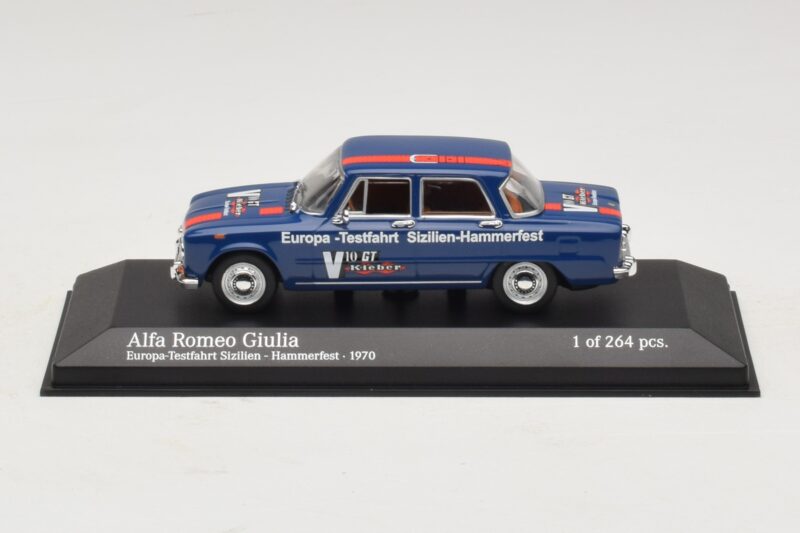 Alfa Romeo Giulia Europa-Testfahrt Sizilien-Hammerfest Minichamps 1:43 400120905 Metall