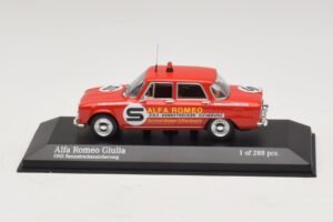 Alfa Romeo Giulia ONS Rennstreckensicherung 1973 Minichamps 1:43 Alfa Romeo Giulia ONS Rennstreckensicherung 1973 Minichamps 1:43 400120994 Metall