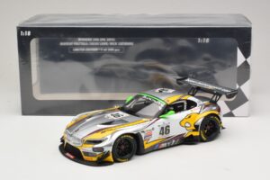 BMW Z4 GT3 #46 M. Palttala / L. Luhr 24 Hours of Spa Winner 2015 Minichamps 1:18 151152346 Metall — Bild 6 von 6