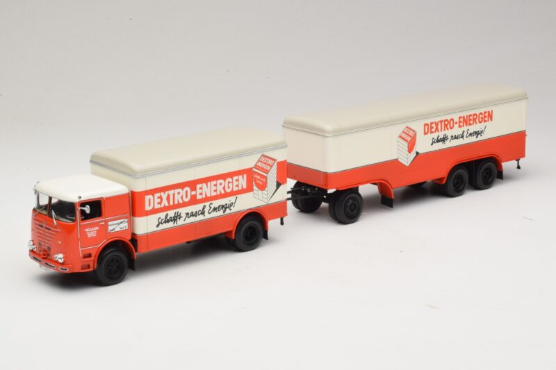 Bussing LU 11/16 Kofferanhänger Dextro Energen Minichamps 1:43 499073940 Metall
