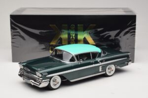 Chevrolet Bel Air Impala Coupe Dunkelgrün Metallic & Grün KK-Scale 1:18 KKDC181594 Metall — Bild 6 von 6