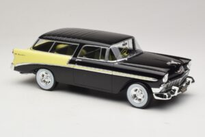 Chevrolet Bel Air Nomad Custom Schwarz & Hellgelb KK-Scale 1:18 KKDC181293 Metall — Bild 4 von 6
