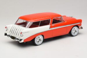 Chevrolet Bel Air Nomad Custom Hellrot & Weiß KK-Scale 1:18 KKDC181291 Metall — Bild 2 von 6