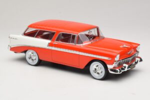Chevrolet Bel Air Nomad Custom Hellrot & Weiß KK-Scale 1:18 KKDC181291 Metall — Bild 4 von 6