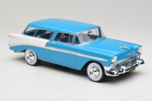 Chevrolet Bel Air Nomad Türkis & Weiß KK-Scale 1:18 KKDC181292 Metall — Bild 4 von 6