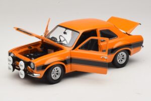 Ford Escort Mk1 RS1600 AVO Orange Mit Schwarzen Streifen Minichamps 1:18 100688104 Metall — Bild 2 von 8