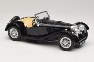 Jaguar SS100 Roadster Schwarz Bburago 1:18 3006-M3 Metall — Bild 4 von 6