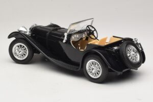 Jaguar SS100 Roadster Schwarz Bburago 1:18 3006-M3 Metall — Bild 5 von 6