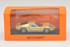 Lamborghini Miura P400 Gold Maxichamps 1:43 940103002 Metall — Bild 5 von 5