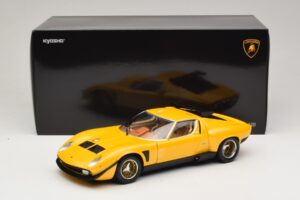 Lamborghini Miura SVR Gelb & Schwarz Kyosho 1:18 08319GY Metall — Bild 8 von 8