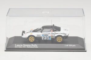 Lancia Stratos Rally #23 Walfridson / Frazer RAC Rally 1976 Minichamps 1:43 430761223 Metall — Bild 4 von 5