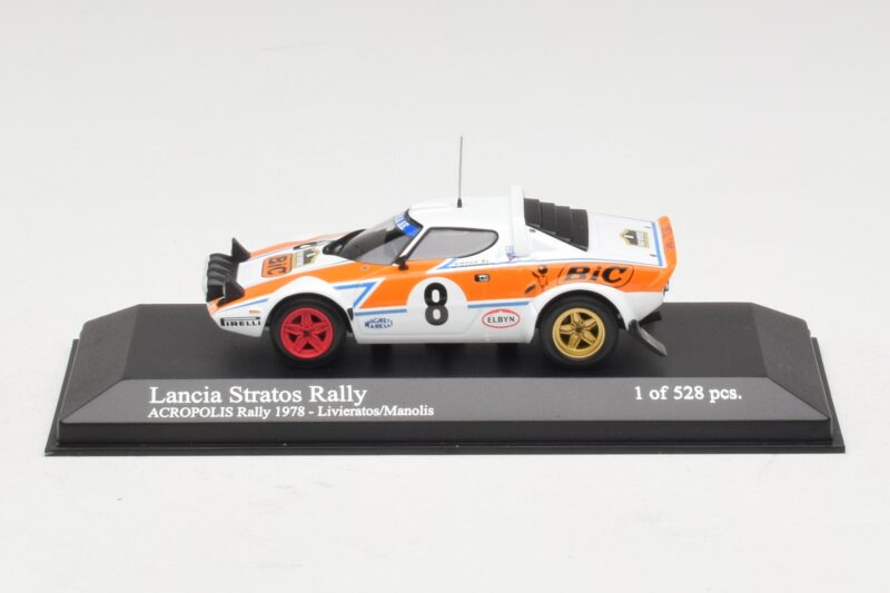 Lancia Stratos Rally #8 Livieratos / Manolis Acropolis Rally 1978 Minichamps 1:43 430781208 Metall