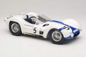 Maserati Tipo 61 #5 Camoradi S. Moss / D. Gurney 1000km Nurburgring Winner 1960 Minichamps 1:12 120601205 Metall — Bild 6 von 8