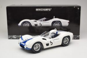 Maserati Tipo 61 #5 Camoradi S. Moss / D. Gurney 1000km Nurburgring Winner 1960 Minichamps 1:12 120601205 Metall — Bild 8 von 8