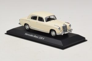 Mercedes 220 S W180 Weiß Maxichamps 1:43 940033000 Metall — Bild 3 von 5