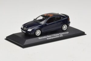 Mercedes C-Class Sportscoupe CL203 Blue Metallic Bundespressball Minichamps 1:43 MB010 Metall — Bild 2 von 5