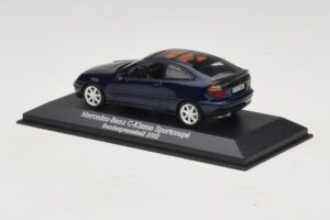 Mercedes C-Class Sportscoupe CL203 Blue Metallic Bundespressball Minichamps 1:43 MB010 Metall — Bild 3 von 5