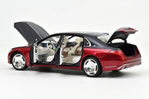 Mercedes Maybach S680 Z223 Nautical Blue & Patagonia Red Norev 1:18 183919 Metall — Bild 2 von 2