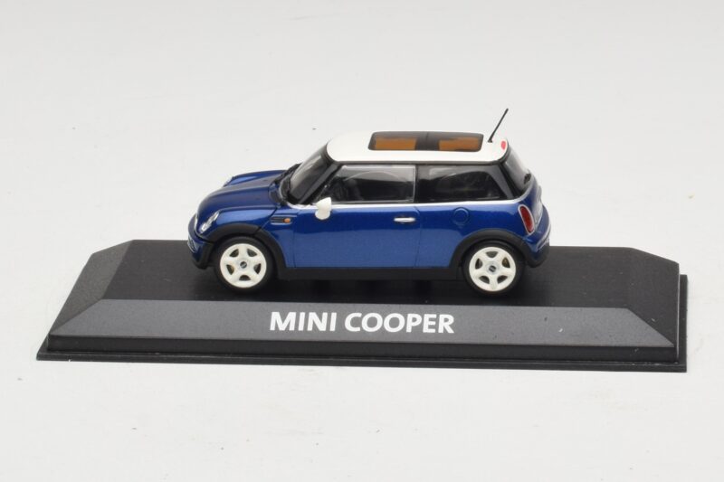 Mini Cooper S R53 Dunkelblau Mit Panoramadach Minichamps 1:43 MINI021 Metall