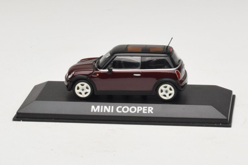 Mini Cooper S R53 Dunkelrot Mit Schwarzem Dach Minichamps 1:43 MINI028 Metall