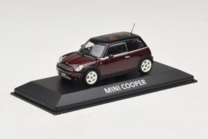 Mini Cooper S R53 Dunkelrot Mit Schwarzem Dach Minichamps 1:43 MINI028 Metall — Bild 2 von 5