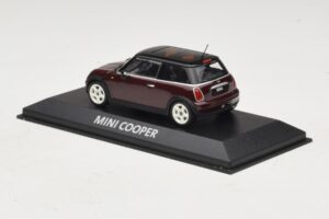 Mini Cooper S R53 Dunkelrot Mit Schwarzem Dach Minichamps 1:43 MINI028 Metall — Bild 3 von 5