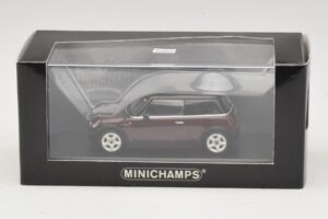 Mini Cooper S R53 Dunkelrot Mit Schwarzem Dach Minichamps 1:43 MINI028 Metall — Bild 5 von 5